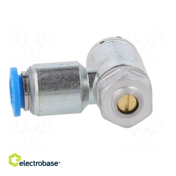 Throttle-check valve | 0.2÷10bar | zinc casting chrome | 185l/min paveikslėlis 3