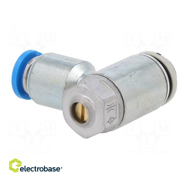 Throttle-check valve | 0.2÷10bar | zinc casting chrome | 185l/min paveikslėlis 4