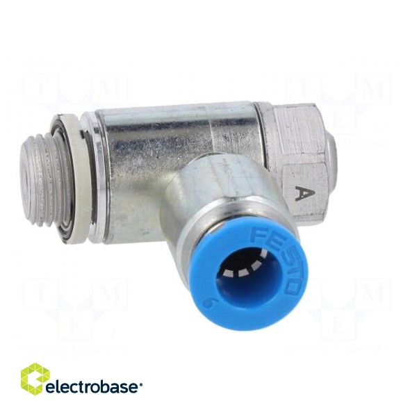 Throttle-check valve | 0.2÷10bar | zinc casting chrome | 185l/min paveikslėlis 9