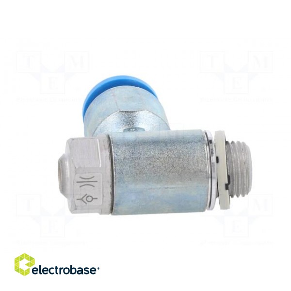 Throttle-check valve | 0.2÷10bar | zinc casting chrome | 215l/min фото 5
