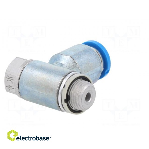 Throttle-check valve | 0.2÷10bar | zinc casting chrome | 215l/min paveikslėlis 6