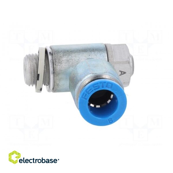 Throttle-check valve | 0.2÷10bar | zinc casting chrome | 215l/min фото 9