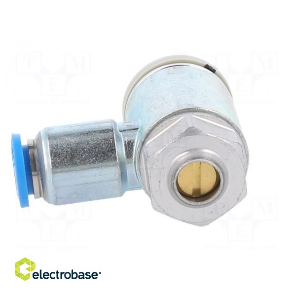 Throttle-check valve | 0.2÷10bar | zinc casting chrome | 400l/min paveikslėlis 3