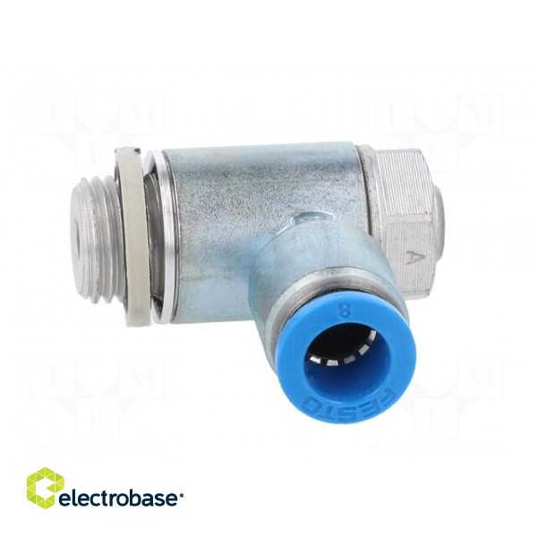 Throttle-check valve | 0.2÷10bar | zinc casting chrome | 475l/min paveikslėlis 9