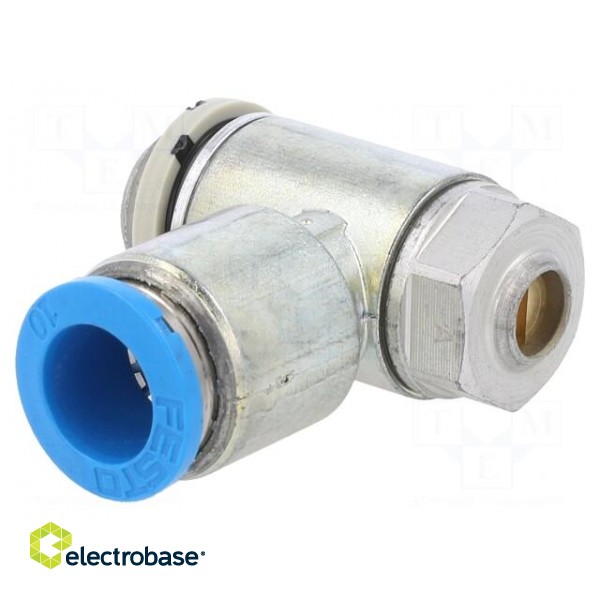 Throttle-check valve | 0.2÷10bar | zinc casting chrome | 480l/min paveikslėlis 1
