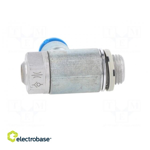 Throttle-check valve | 0.2÷10bar | zinc casting chrome | 250l/min фото 5