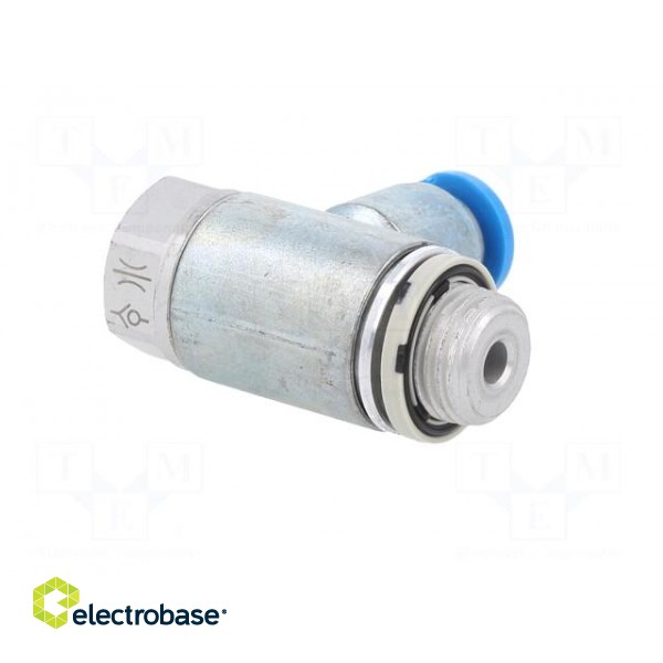 Throttle-check valve | 0.2÷10bar | zinc casting chrome | 250l/min paveikslėlis 6