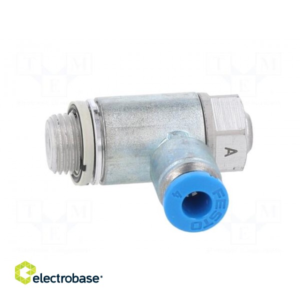 Throttle-check valve | 0.2÷10bar | zinc casting chrome | 250l/min paveikslėlis 9