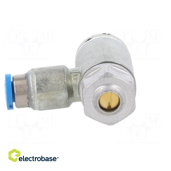Throttle-check valve | 0.2÷10bar | zinc casting chrome | 130l/min paveikslėlis 3