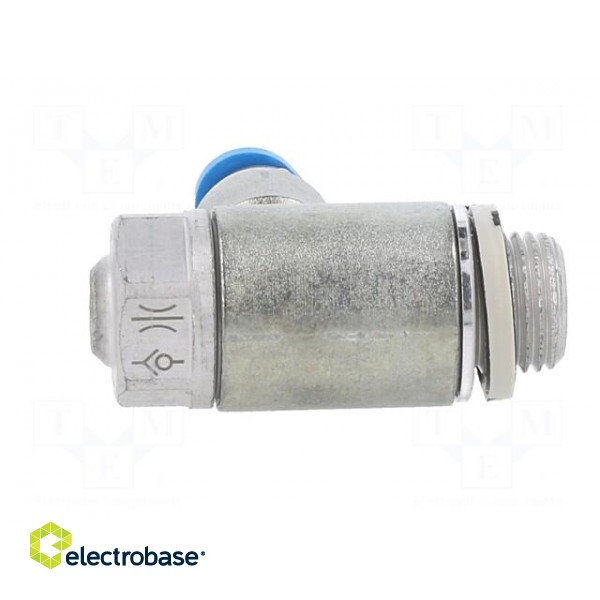 Throttle-check valve | 0.2÷10bar | zinc casting chrome | 130l/min paveikslėlis 5