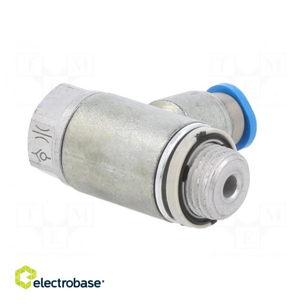 Throttle-check valve | 0.2÷10bar | zinc casting chrome | 130l/min paveikslėlis 6