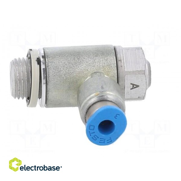 Throttle-check valve | 0.2÷10bar | zinc casting chrome | 130l/min paveikslėlis 9
