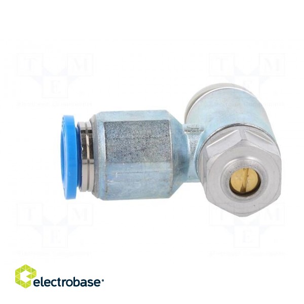 Throttle-check valve | 0.2÷10bar | zinc casting chrome | 215l/min paveikslėlis 3