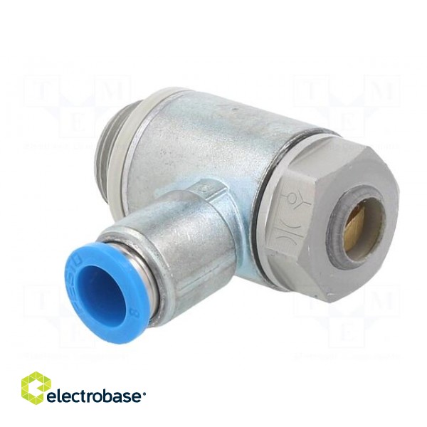 Throttle-check valve | 0.2÷10bar | zinc die-cast | NBR rubber | 8mm фото 2