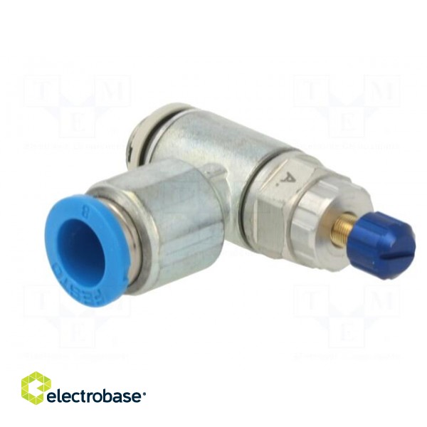 Throttle-check valve | 0.2÷10bar | zinc die-cast | NBR rubber | 8mm paveikslėlis 4