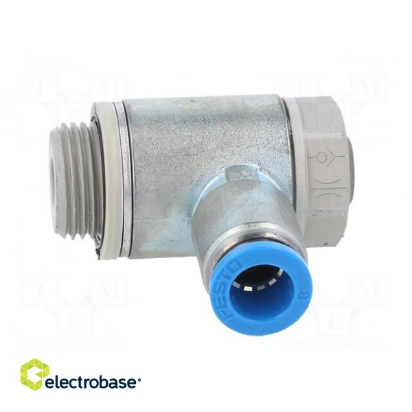 Throttle-check valve | 0.2÷10bar | zinc die-cast | NBR rubber | 8mm фото 9