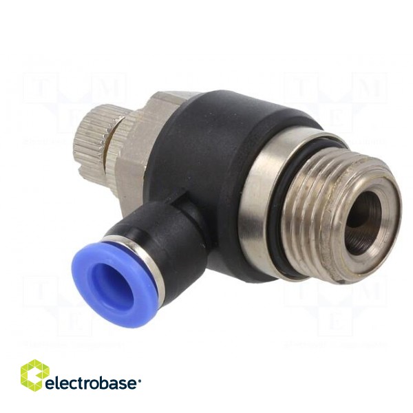 Throttle-check valve | -0.95÷15bar | nickel plated brass,PBT фото 2