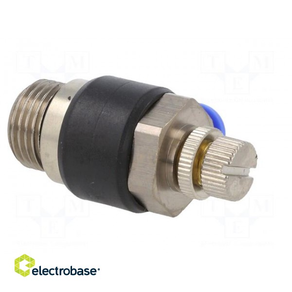 Throttle-check valve | -0.95÷15bar | nickel plated brass,PBT фото 6