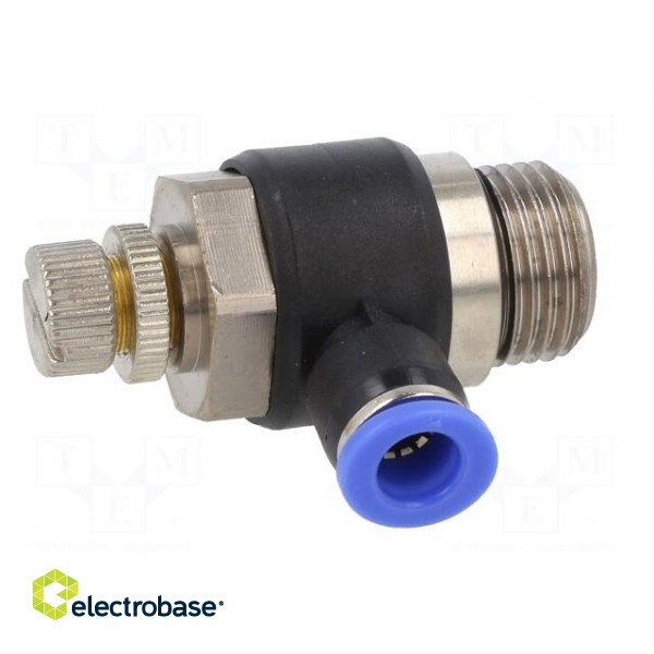 Throttle-check valve | -0.95÷15bar | nickel plated brass,PBT image 9