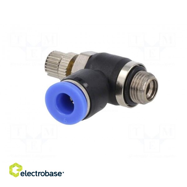 Throttle-check valve | -0.95÷15bar | nickel plated brass,PBT image 2