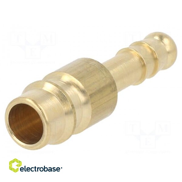 Connector | connector pipe | 0÷35bar | brass | NW 7,2,hose 6mm фото 1