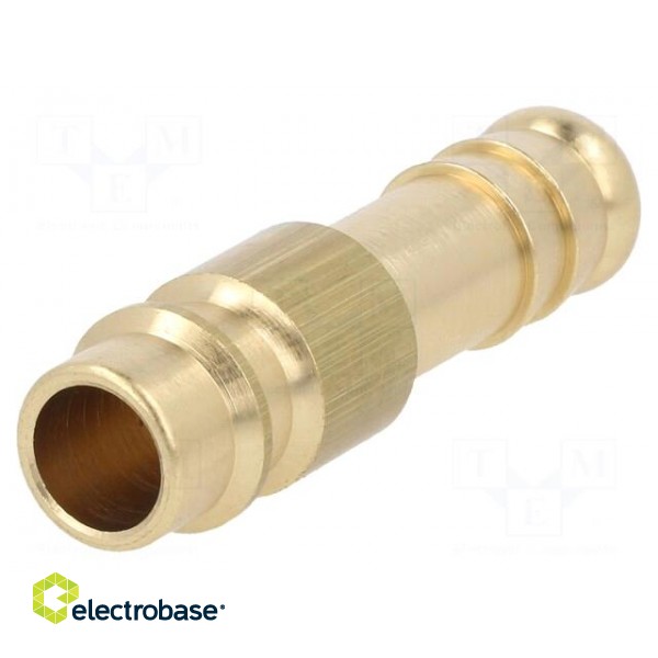 Connector | connector pipe | 0÷35bar | brass | NW 7,2,hose 9mm image 1