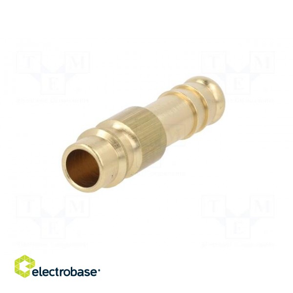 Connector | connector pipe | 0÷35bar | brass | NW 7,2,hose 9mm paveikslėlis 2