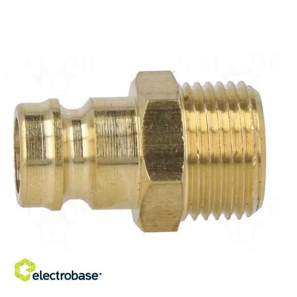 Connector | connector pipe | max.15bar | Enclos.mat: brass | Seal: FPM paveikslėlis 3