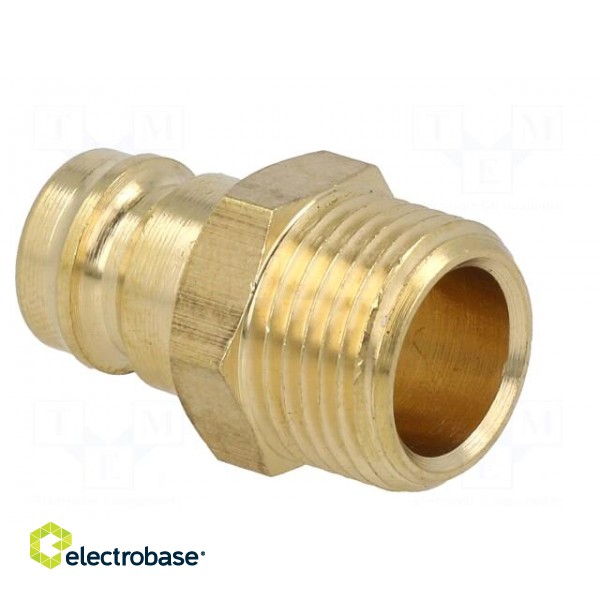 Connector | connector pipe | max.15bar | Enclos.mat: brass | Seal: FPM paveikslėlis 4