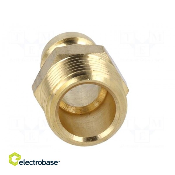 Connector | connector pipe | max.15bar | Enclos.mat: brass | Seal: FPM paveikslėlis 5