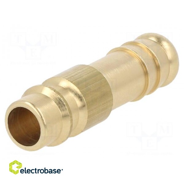 Connector | connector pipe | 0÷35bar | brass | NW 7,2,hose 10mm image 1
