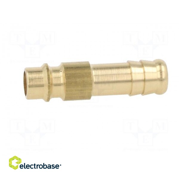 Connector | connector pipe | 0÷35bar | brass | NW 7,2,hose 10mm paveikslėlis 3