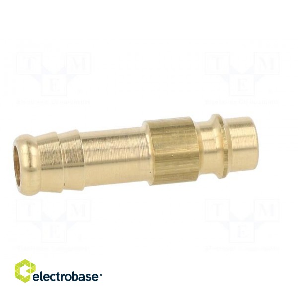 Connector | connector pipe | 0÷35bar | brass | NW 7,2,hose 10mm paveikslėlis 7