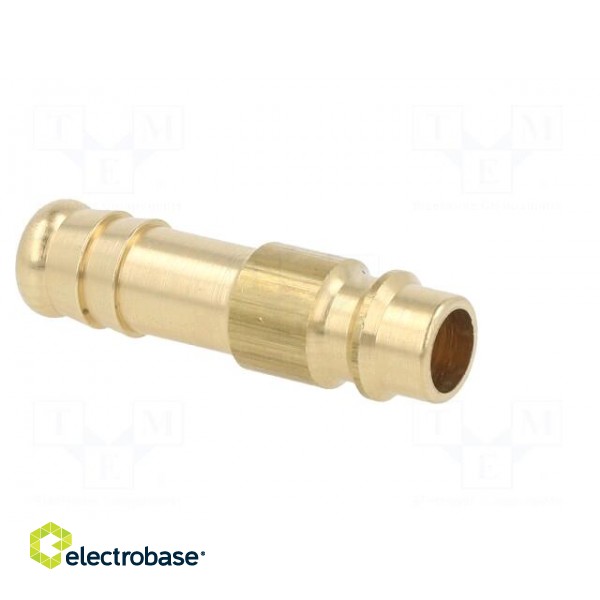 Connector | connector pipe | 0÷35bar | brass | NW 7,2,hose 10mm paveikslėlis 8
