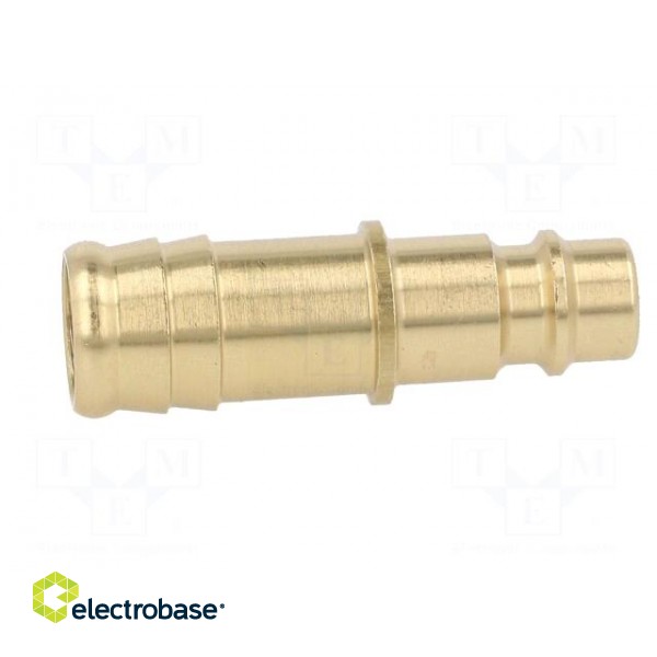 Connector | connector pipe | 0÷35bar | brass | NW 7,2,hose 13mm image 3