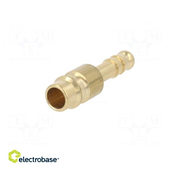 Connector | connector pipe | 0÷35bar | brass | NW 7,2,hose 6mm paveikslėlis 2