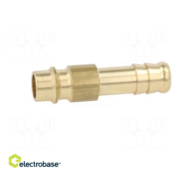 Connector | connector pipe | 0÷35bar | brass | NW 7,2,hose 9mm image 3