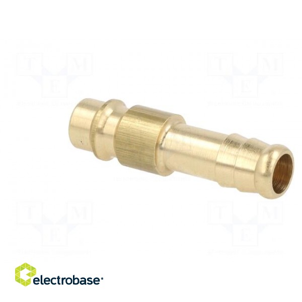 Connector | connector pipe | 0÷35bar | brass | NW 7,2,hose 9mm paveikslėlis 4