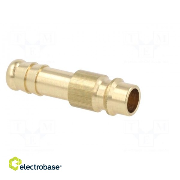 Connector | connector pipe | 0÷35bar | brass | NW 7,2,hose 9mm paveikslėlis 8
