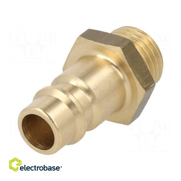 Connector | connector pipe | 0÷35bar | brass | NW 7,2 | -20÷100°C paveikslėlis 1
