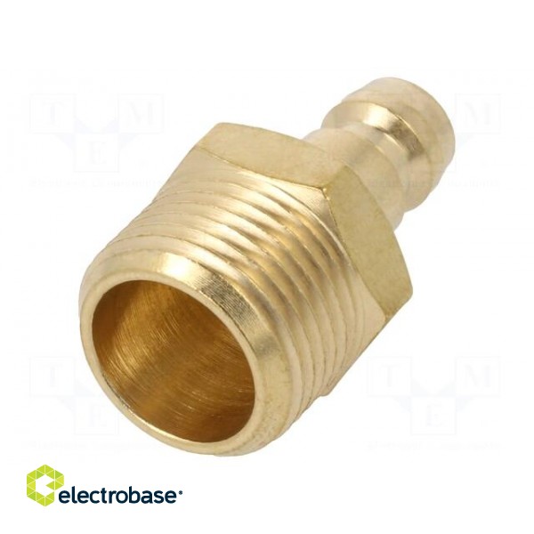 Connector | connector pipe | max.10bar | Enclos.mat: brass | Seal: FPM image 2