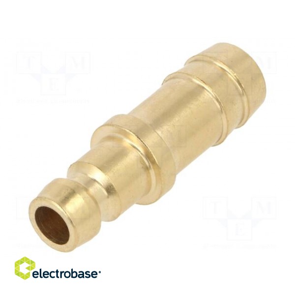 Connector | connector pipe | max.10bar | Enclos.mat: brass | Seal: FPM paveikslėlis 1