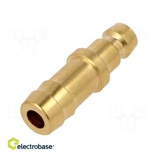 Connector | connector pipe | max.10bar | Enclos.mat: brass | Seal: FPM paveikslėlis 2