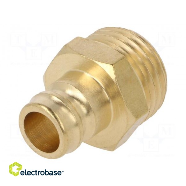 Connector | connector pipe | max.15bar | Enclos.mat: brass | Seal: FPM paveikslėlis 2
