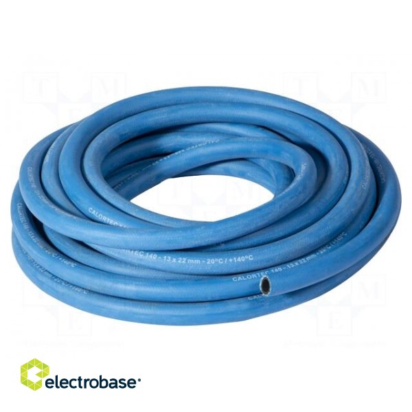 Hose | 20bar | EPDM | 13mm | blue | -30÷140°C | Medium: air,water image 1