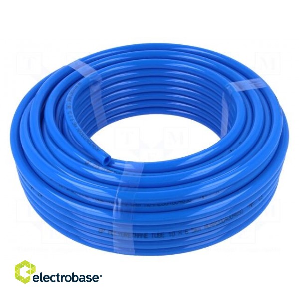 Pneumatic tubing | 10bar | L: 25m | polyurethane | blue