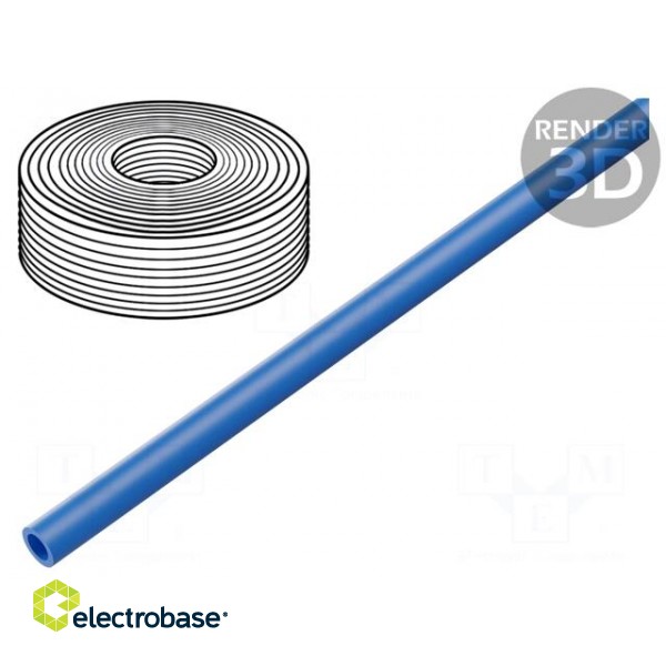 Pneumatic tubing | -0.95÷10bar | PUN-H | Tube in.diam: 2.1mm | blue