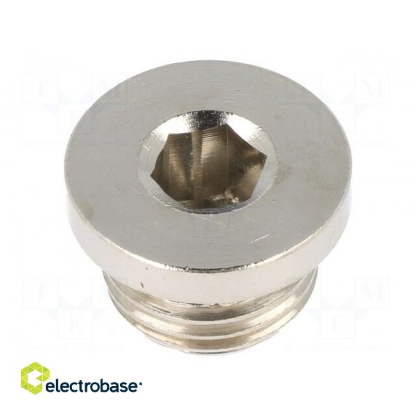 Protection cap | G 1/4" | 100bar | Mat: nickel plated brass image 1