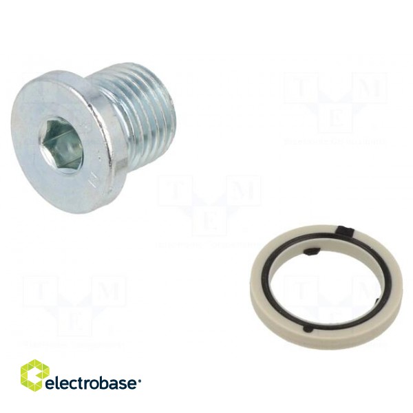 Protection cap | zinc plated steel | Thread: G 1/4" | 11Nm image 1