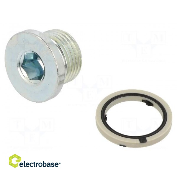 Protection cap | zinc plated steel | Thread: G 3/8" | 12.5Nm image 1